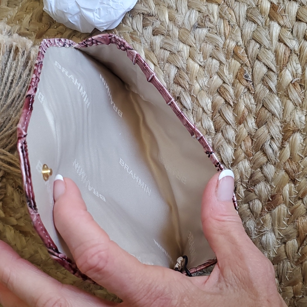 Brahmin Eyeglass Case Dusty Pink - Picture 3 of 4
